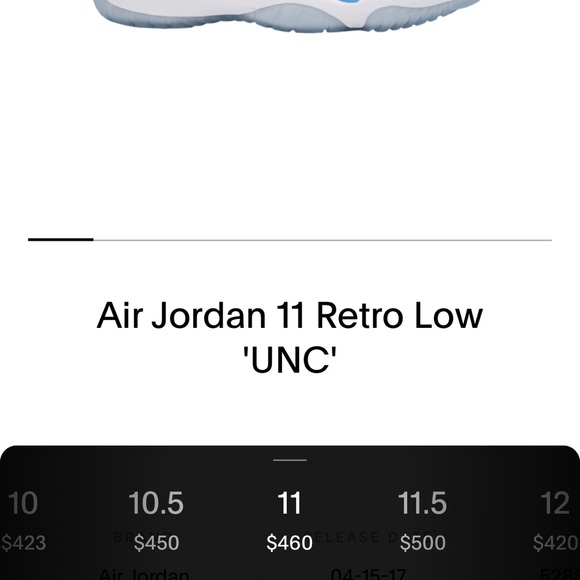 Jordan 11 “unc” - Picture 4 of 4